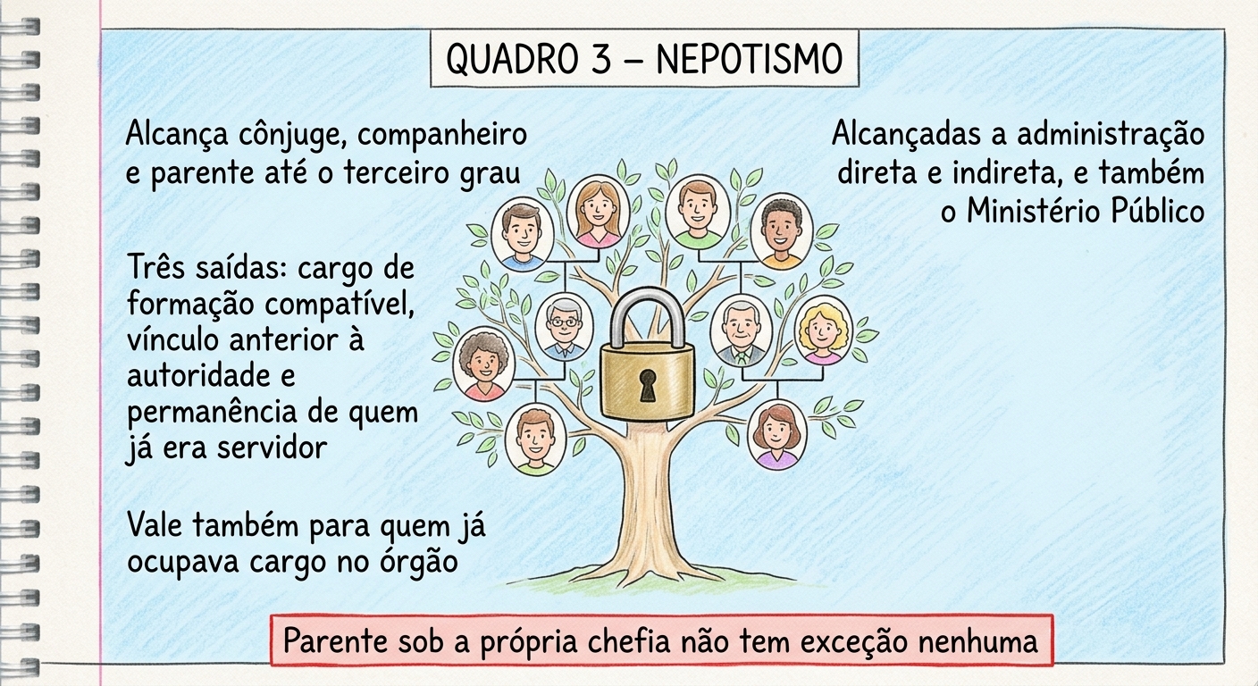 Ramo 3 — Nepotismo (art. 16)