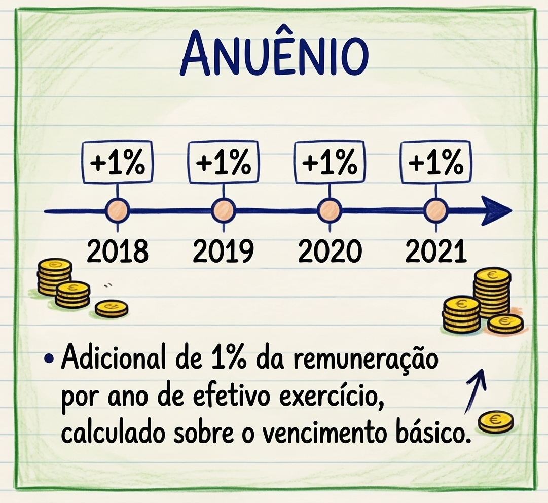 Ramo 2 - Anuênio: um por cento por ano