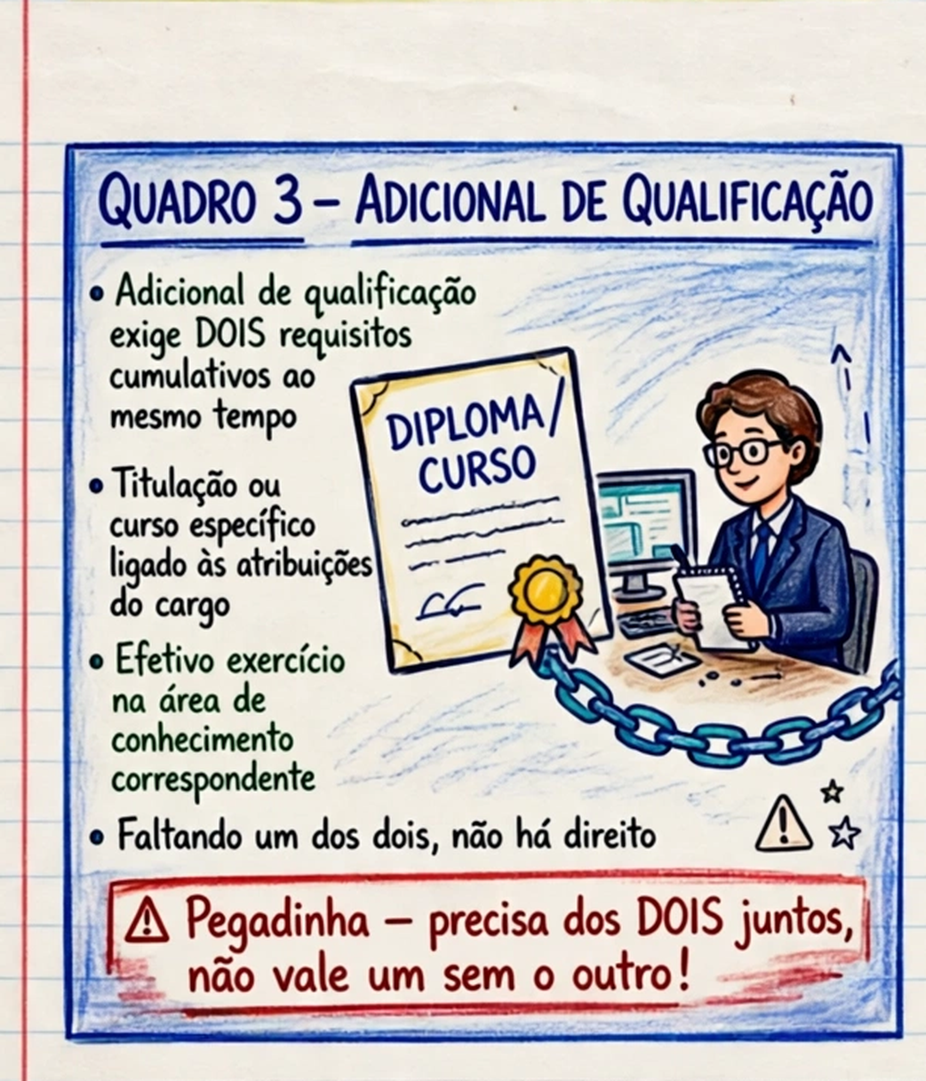Ramo 3 - Adicional de qualificação: duas travas somadas