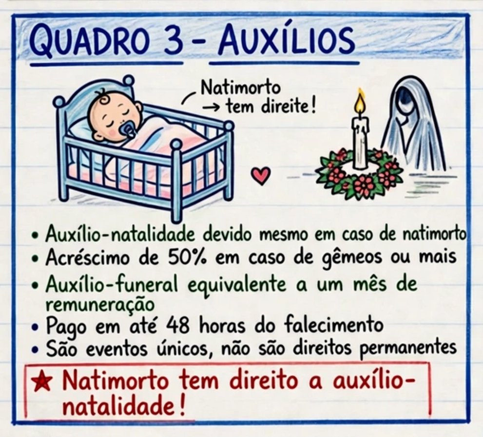 Ramo 3 - Auxílio-natalidade e auxílio-funeral