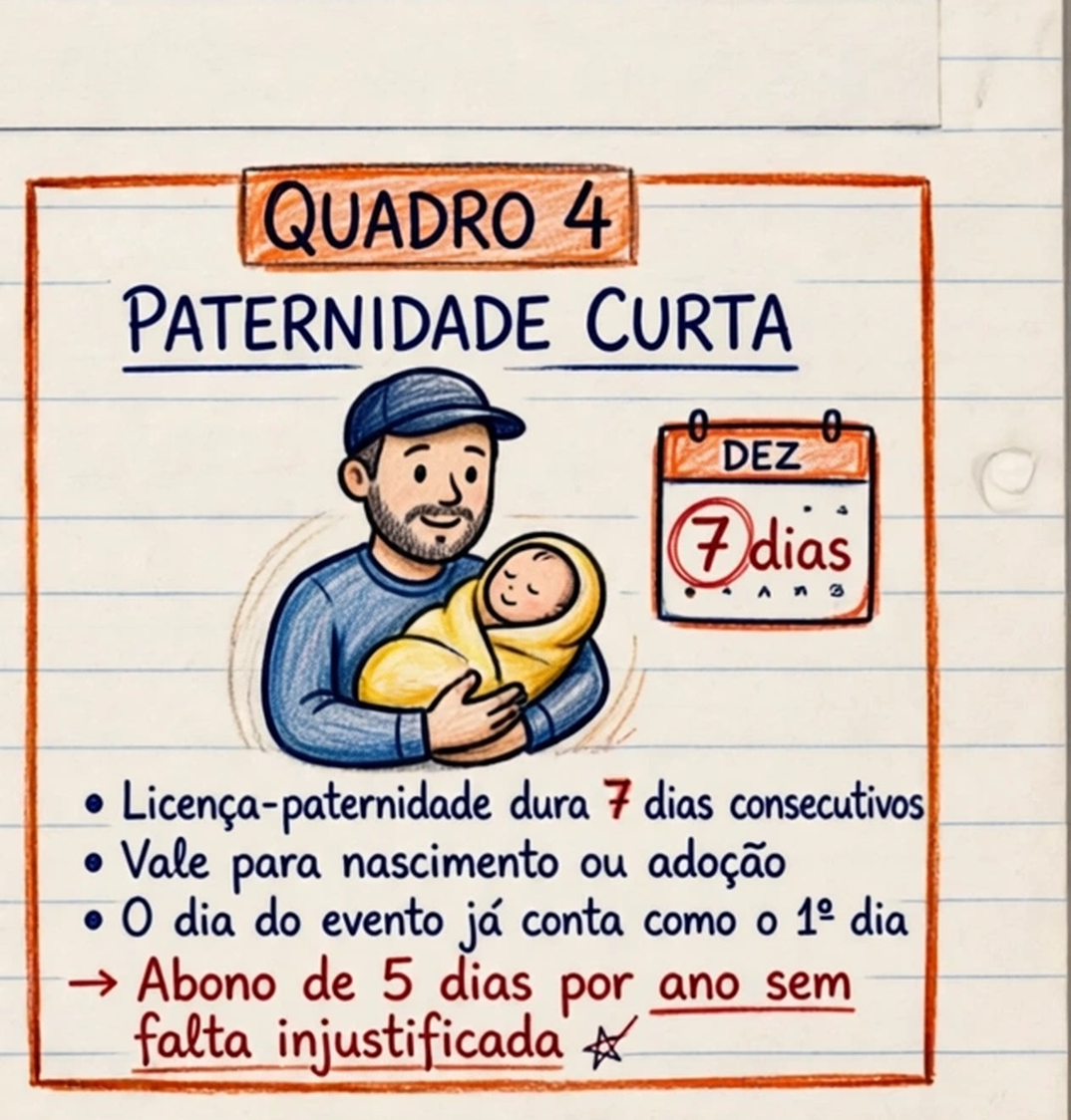Ramo 4 - Paternidade curta e abono de ponto