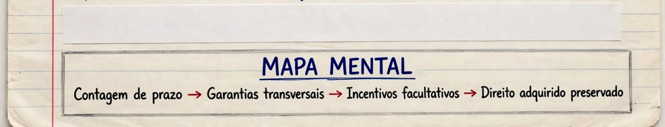 Ramo-síntese - A ordem do painel: prazo, garantias, incentivo, direito preservado