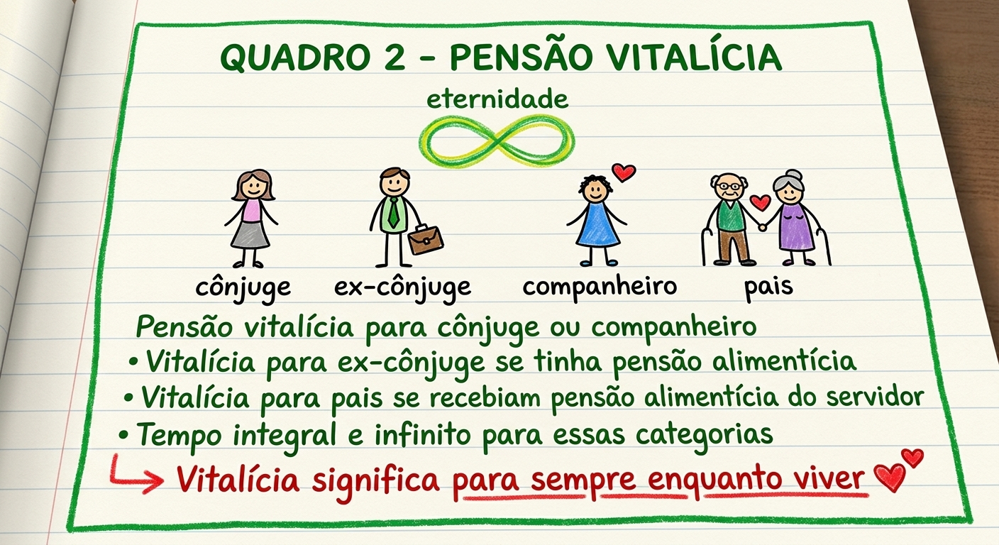 Ramo 2 - Pensão vitalícia: para sempre enquanto viver
